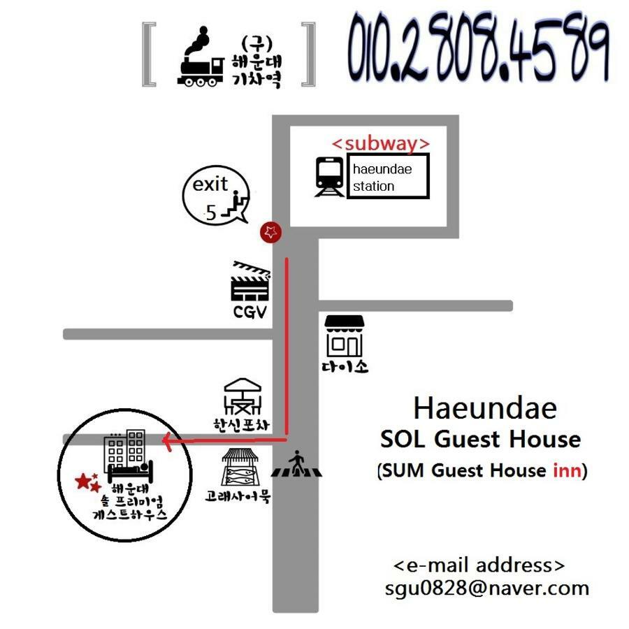 Sol Guest House_Haeundae Busan Eksteriør bilde